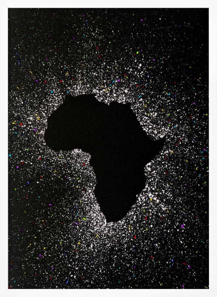 Wall art African eclipse effect