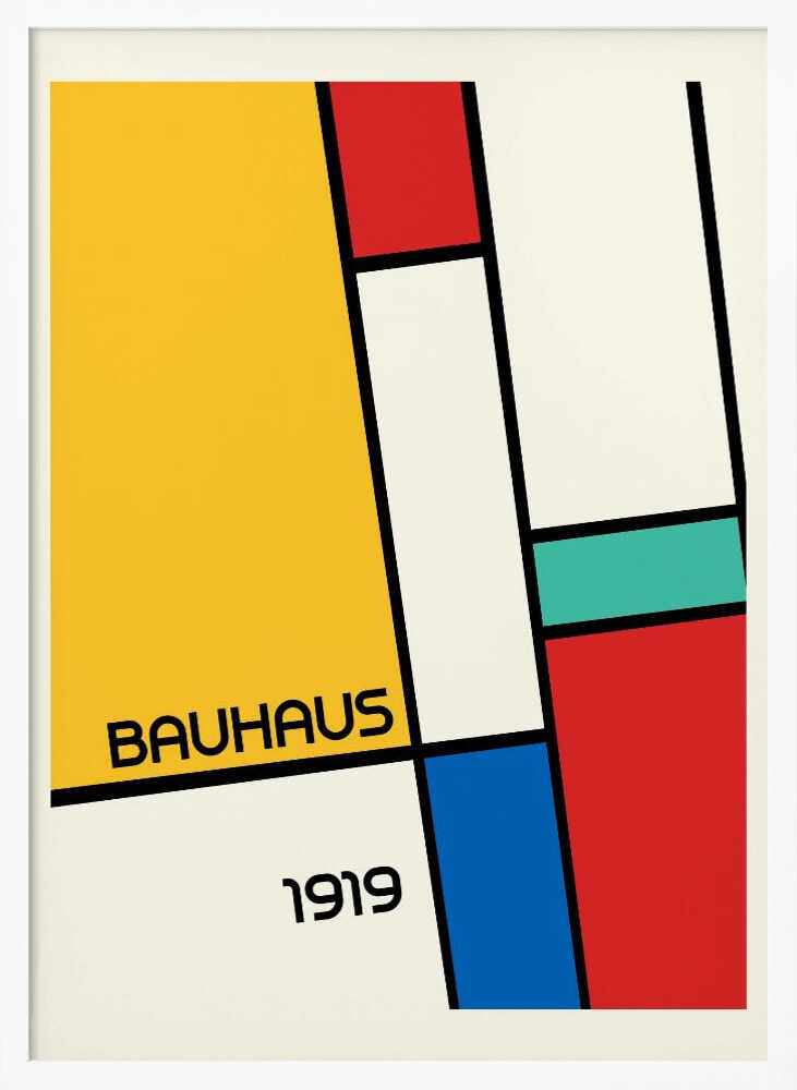 Wall art Bauhaus Geometric Design Retro