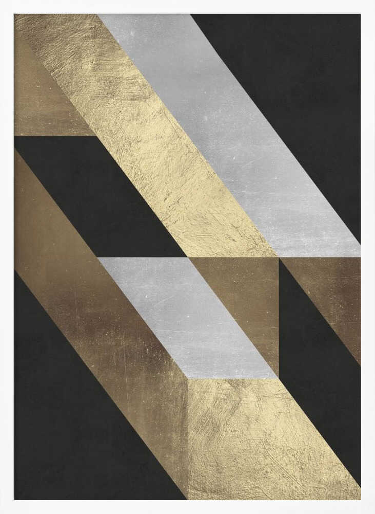 Wall art Geometric Gold Flow