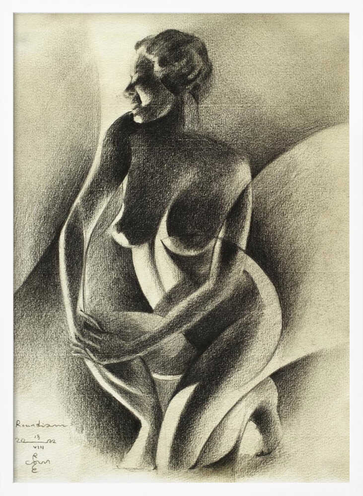 Wall art Cubist Style Nude Figure