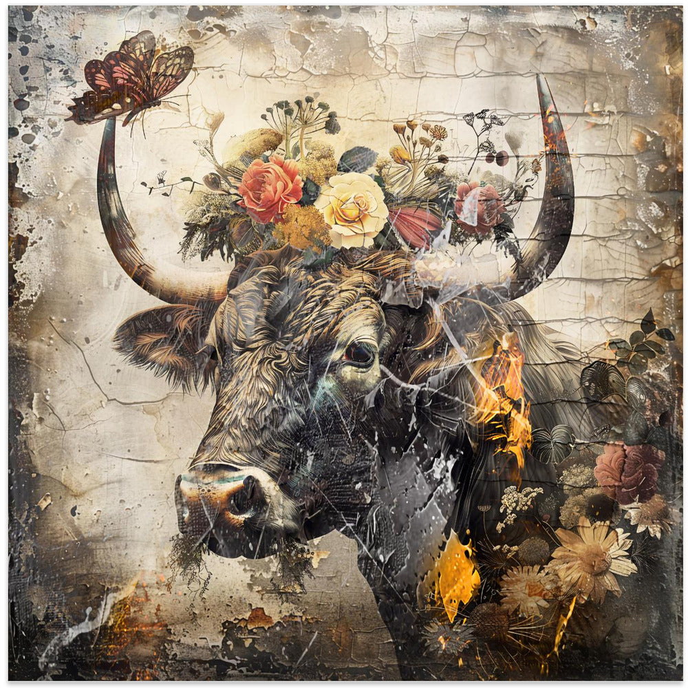 Abstract Art Canvas Print-wall-art-floral-animals-vintage-art-illustration-09-24X24inches