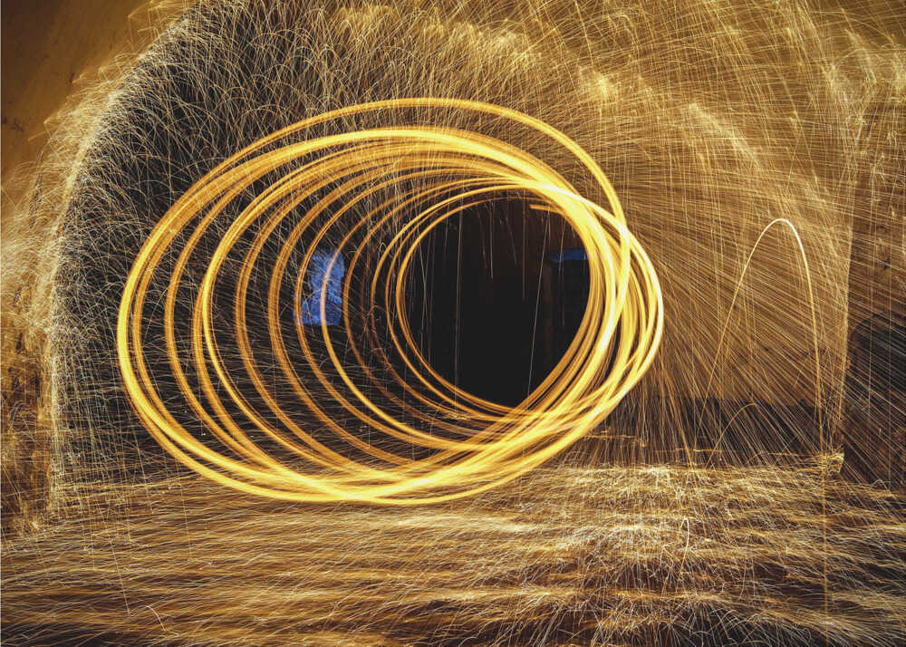 Wall art Playing with fire