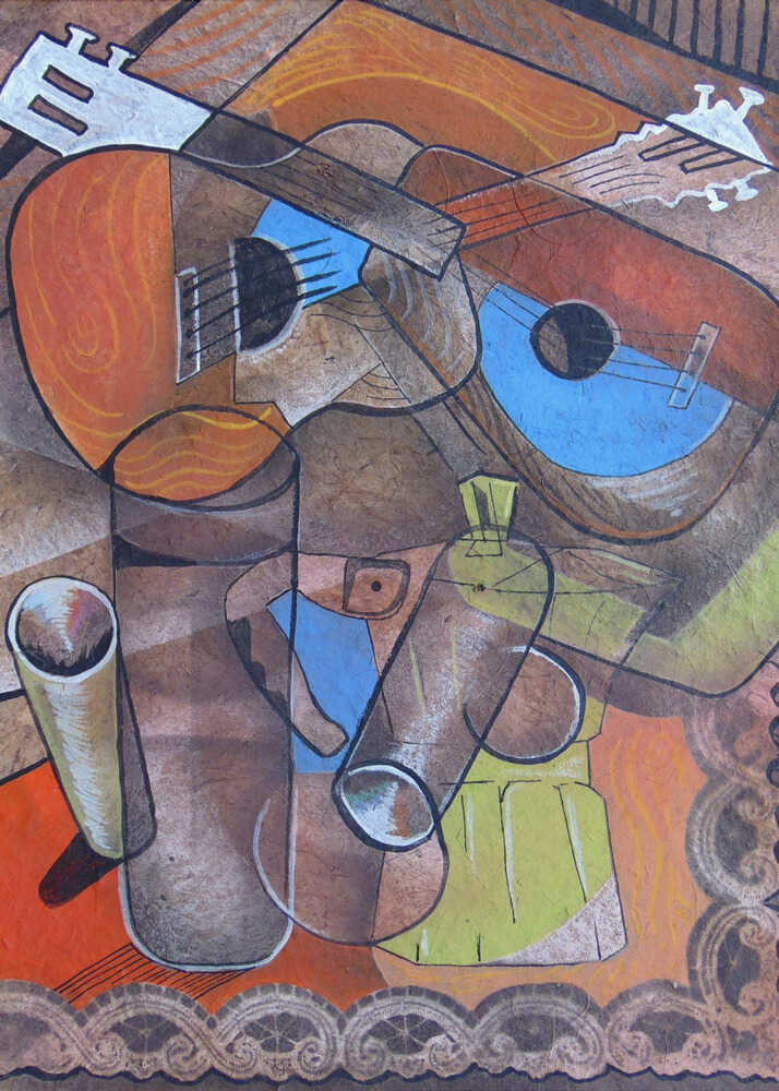 Wall art Two Guitars