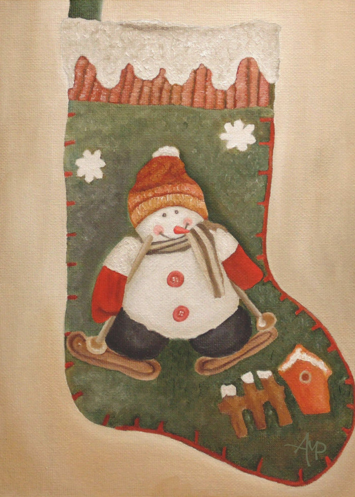 Wall art Christmas Stocking