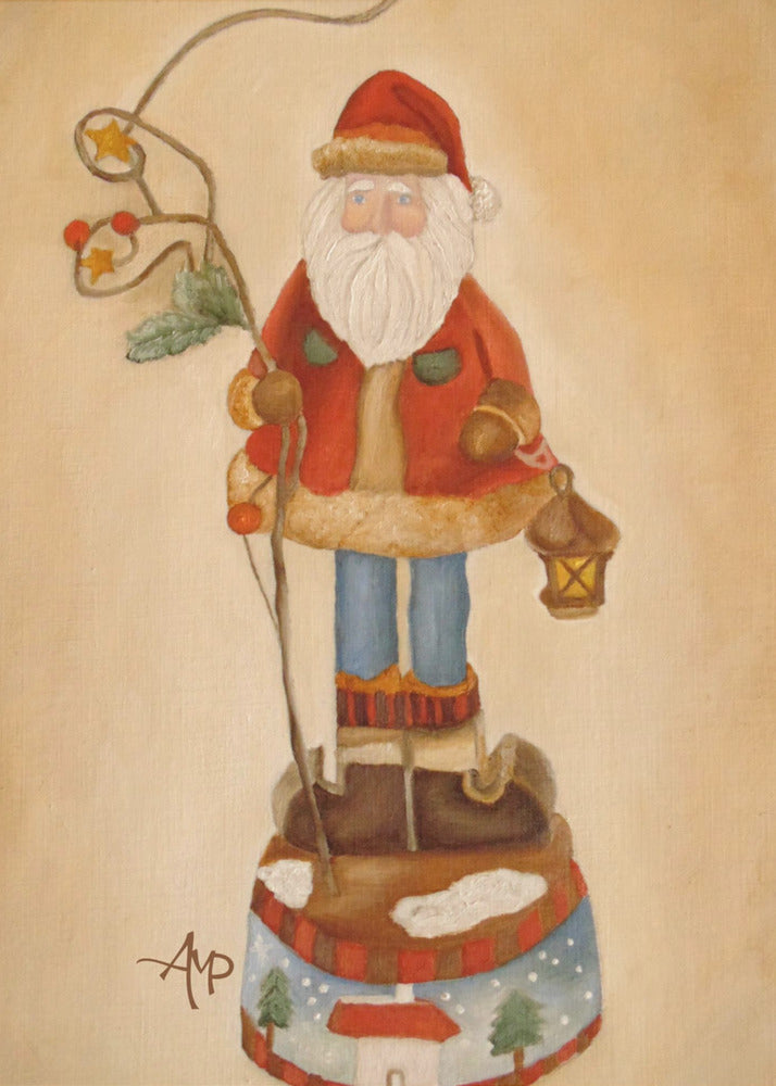 Wall art Santa Is Coming