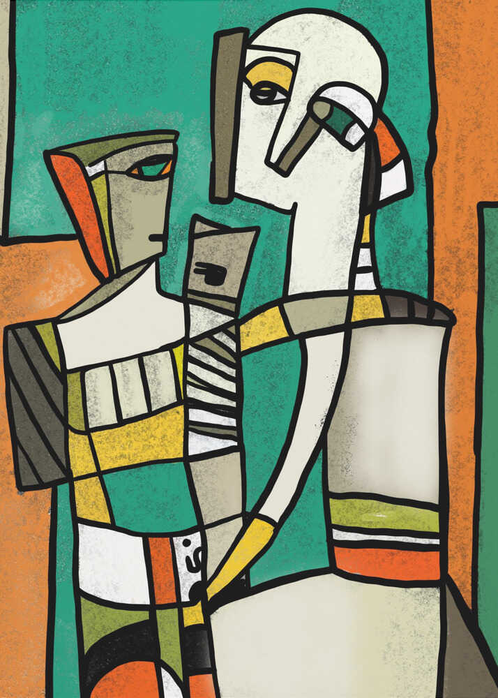 Wall art Abstract Figures Dance