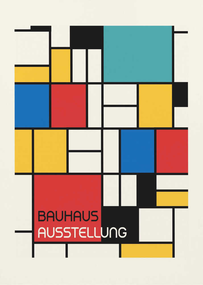 Wall art Bauhaus Geometric Design Retro