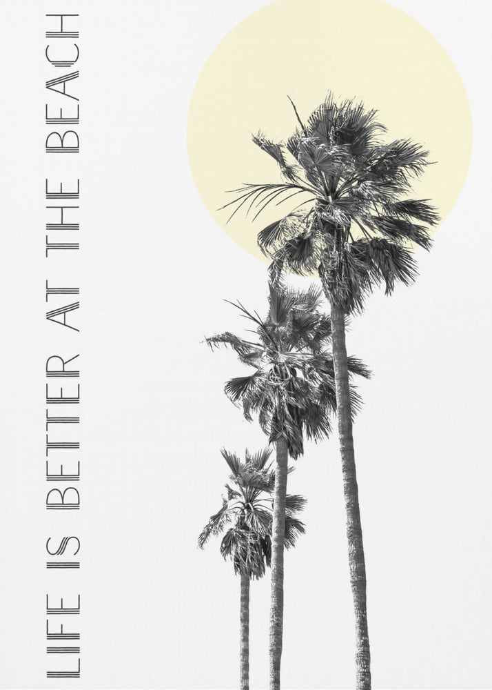 Landscape Photography Canvas Print-wall-art-life-is-better-at-the-beach-palm-trees-24X36