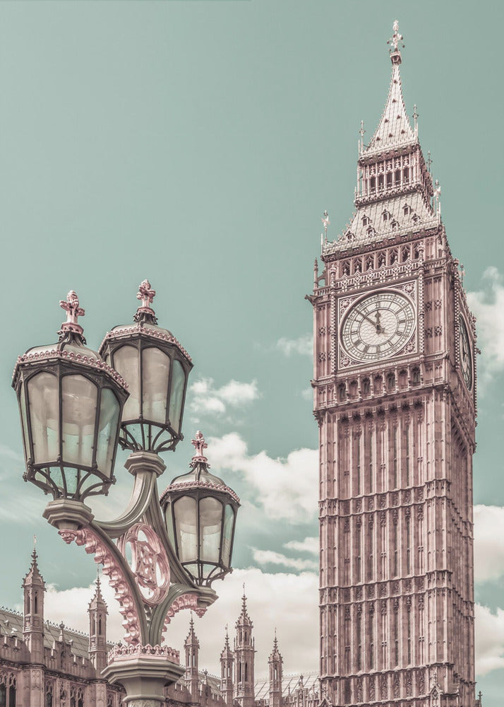 Landscape Photography Canvas Print-wall-art-london-elizabeth-tower-urban-vintage-style-24X36