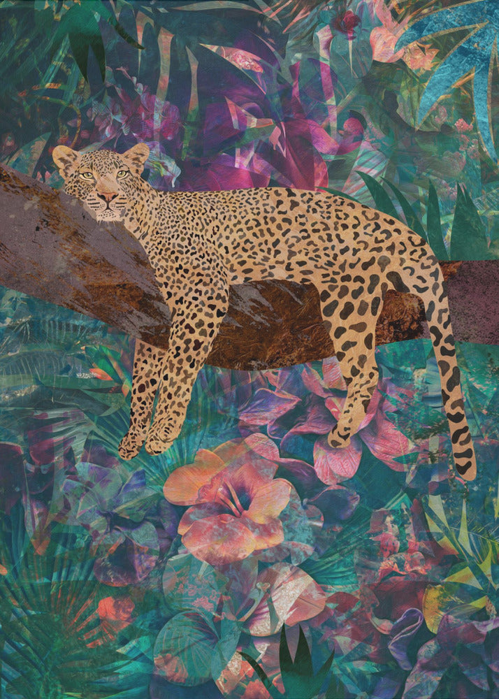 Wall art Leopard Jungle2 01