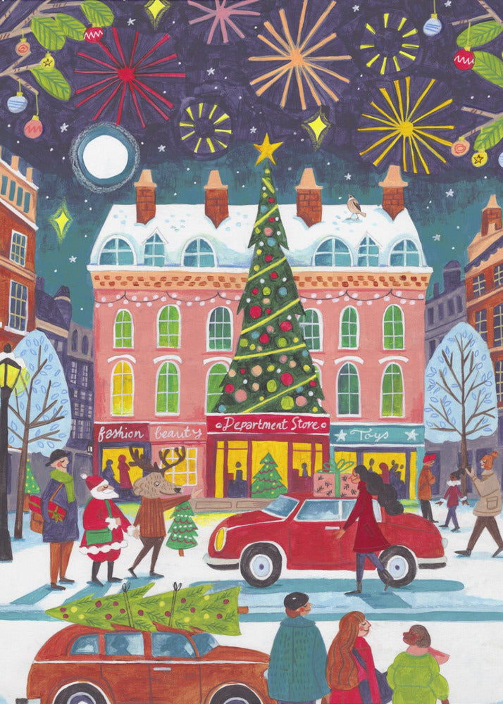 Wall art Christmas in the City Canvas Print