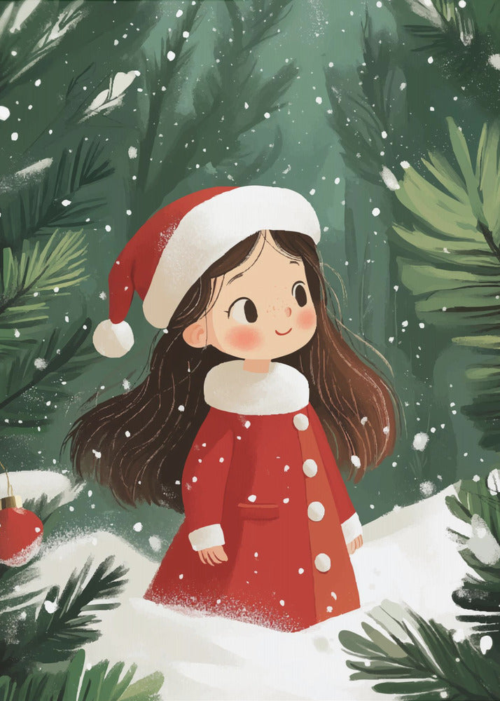 Wall art Christmas Girl