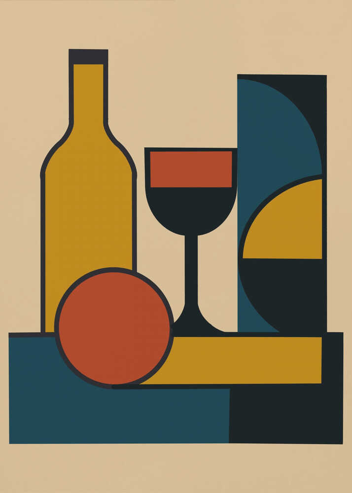 Wall art Geometric Still Life Composition