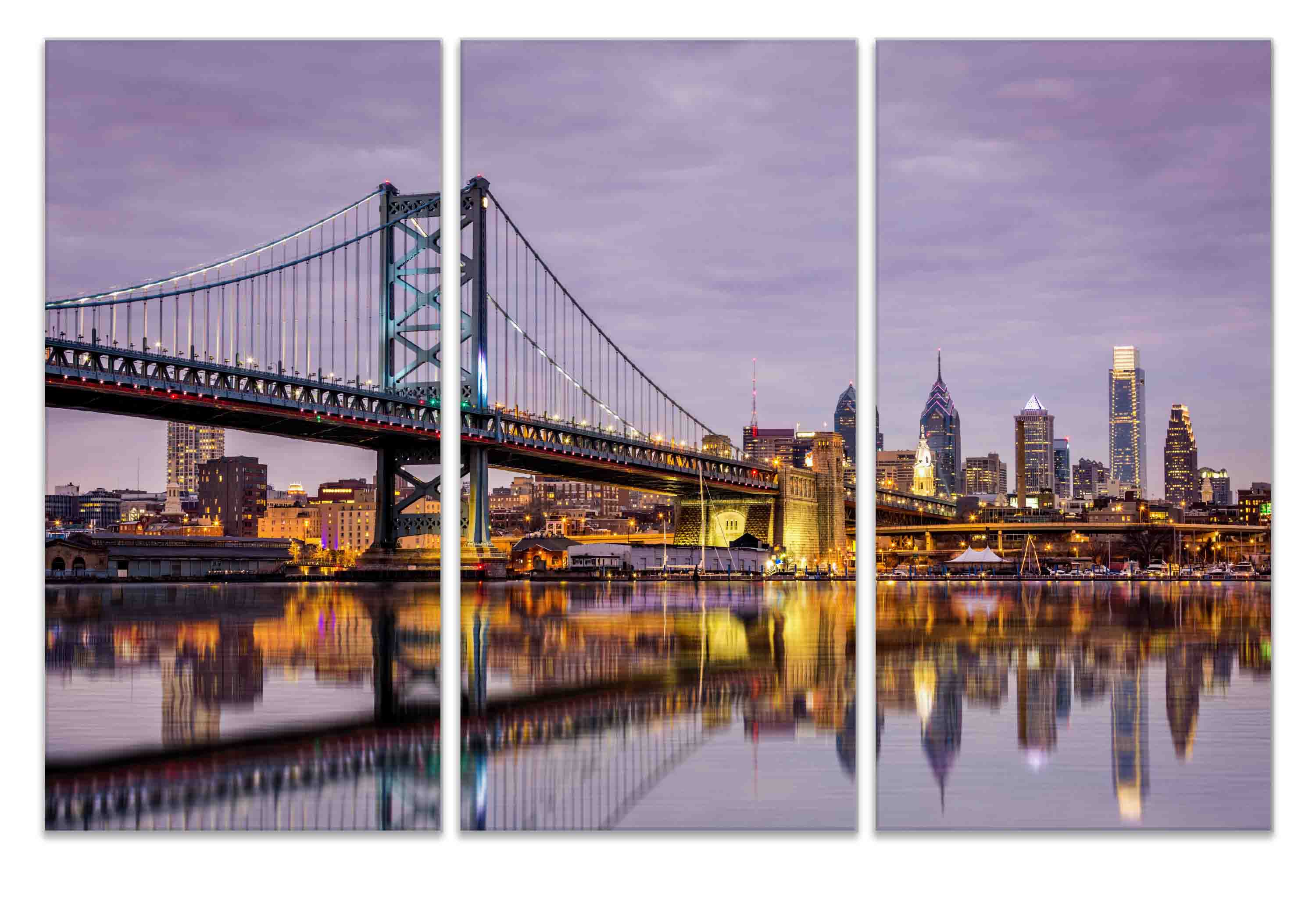 Split canvas prints 3 Panel NY 