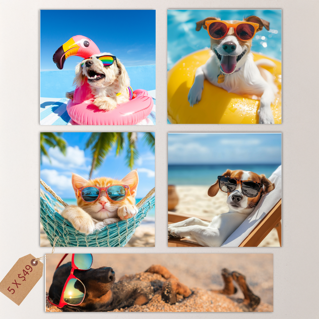 5-Custom Canvas Set – Includes Four 8×10" Prints & One 4×16" Accent